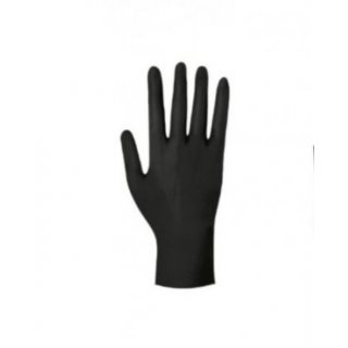100 Stk. Latex Einweghandschuhe Schwarz S Einzelne Box
