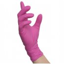 100 Stk. Nitril Einweghandschuhe Pink M Einzelne Box