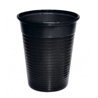 100 pcs. black cups 180ml